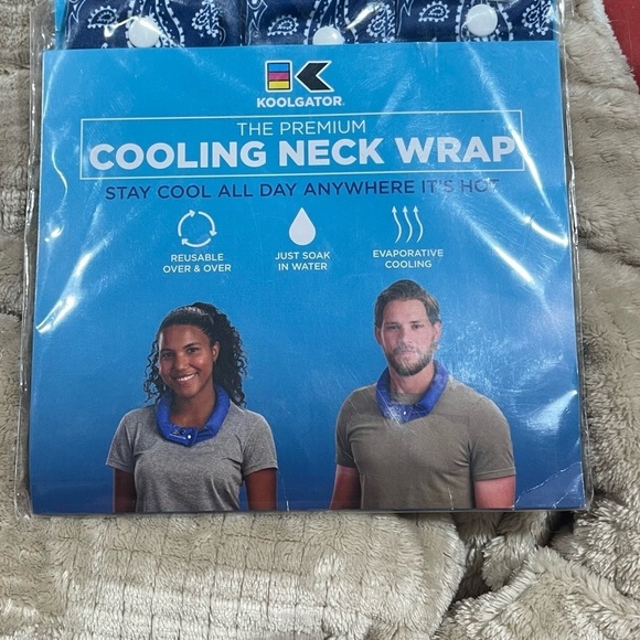 KOOLGATOR Evaporative Cooling Neck Wrap|Keep Cooling Accessories|3 pack|…​​ - Picture 3 of 4